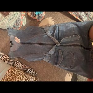 Jean Zip Up Dress